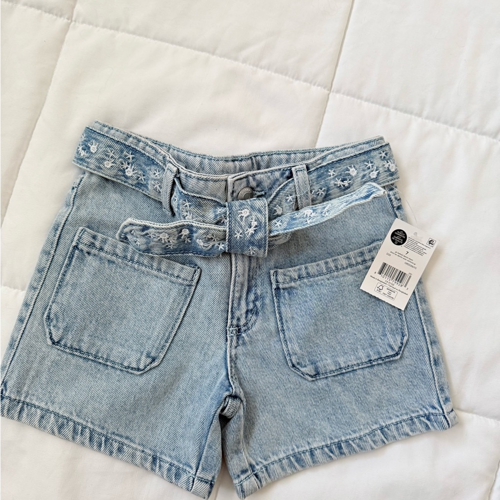 Light Blue Denim Shorts
